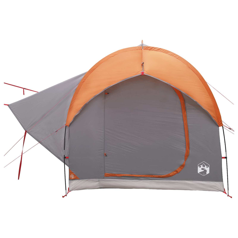 Produktbild för Bil tält Grå och orange 239 x 210 x 210 cm Polyester och Stål