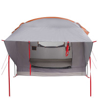 Produktbild för Bil tält Grå och orange 239 x 210 x 210 cm Polyester och Stål