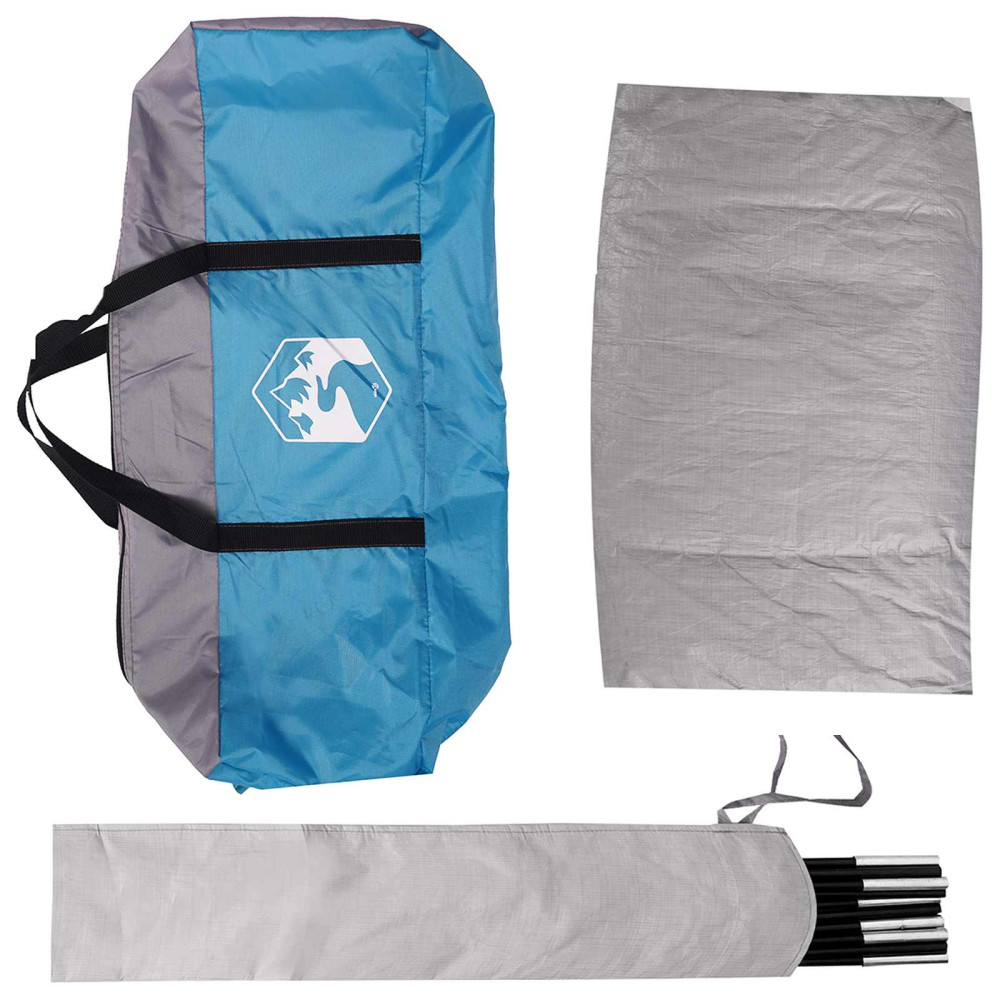Produktbild för Bil tält med tak Blå 200 x 170 x 170 cm Polyester och Stål