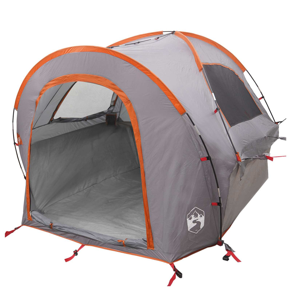 Produktbild för Bil tält Grå och orange 200 x 170 x 170 cm Polyester och Stål