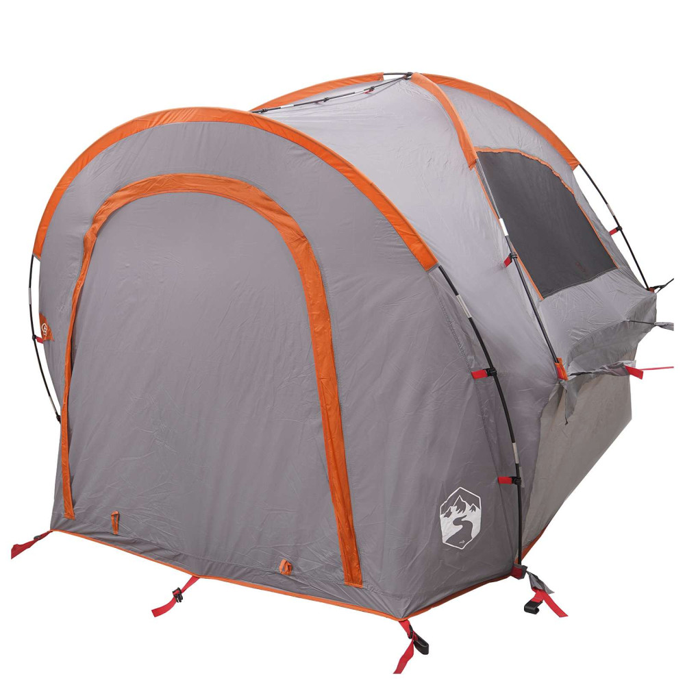 Produktbild för Bil tält Grå och orange 200 x 170 x 170 cm Polyester och Stål