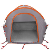 Produktbild för Bil tält Grå och orange 200 x 170 x 170 cm Polyester och Stål