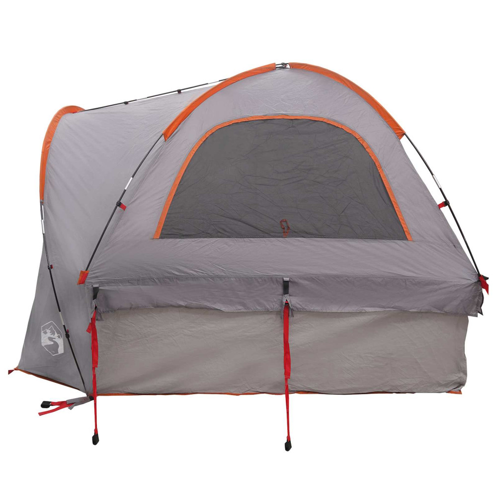 Produktbild för Bil tält Grå och orange 200 x 170 x 170 cm Polyester och Stål