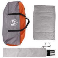 Produktbild för Bil tält Grå och orange 200 x 170 x 170 cm Polyester och Stål