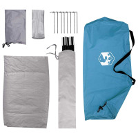 Produktbild för Campingtält med tak med luftventil Blå 275 x 215 x 125 cm