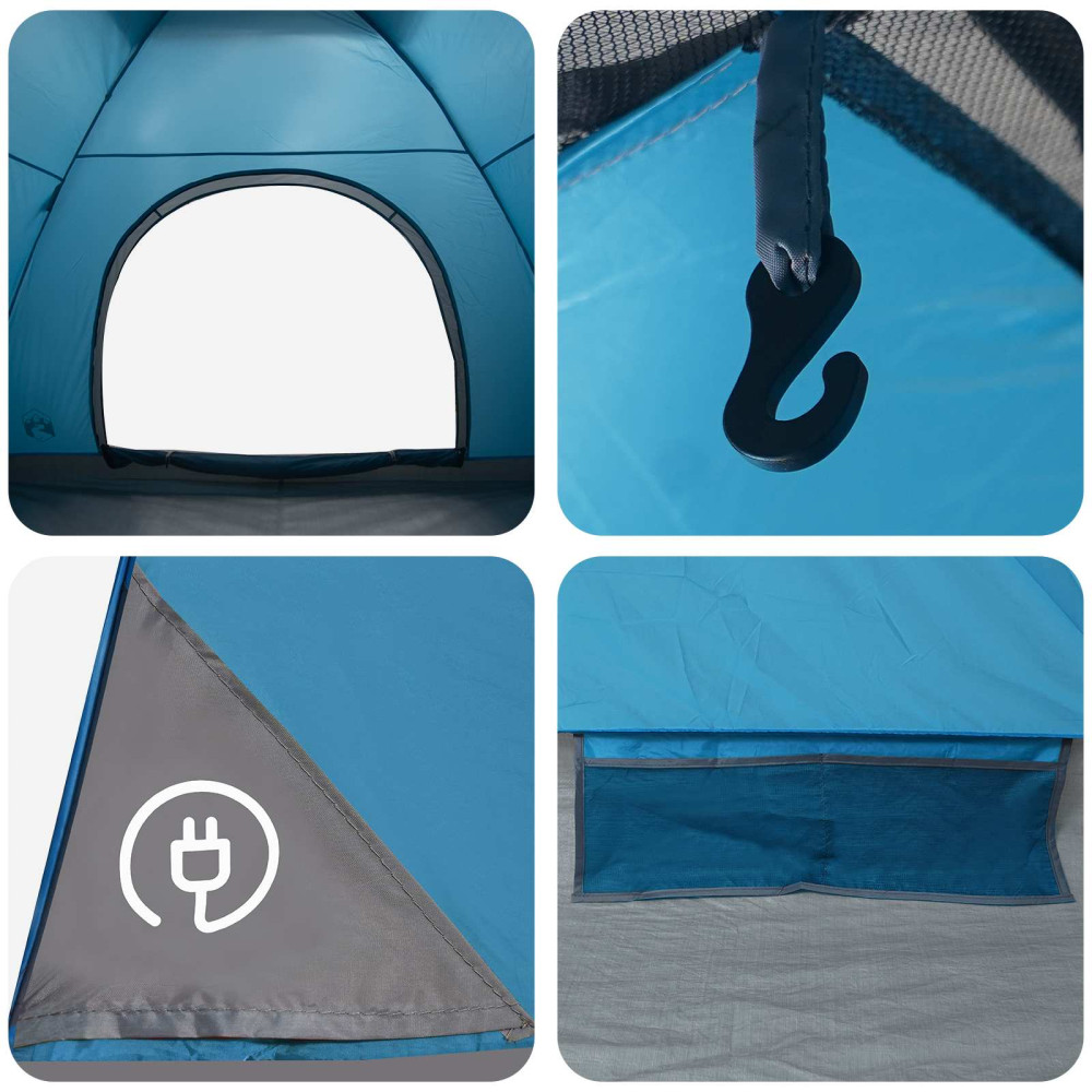 Produktbild för Campingtält med tak med luftventil Blå 275 x 215 x 125 cm