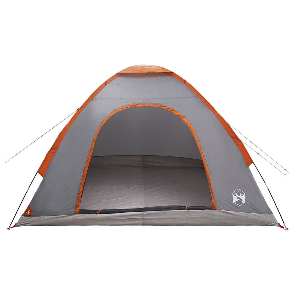 Produktbild för Campingtält med tak Grå och orange 275 x 215 x 125 cm