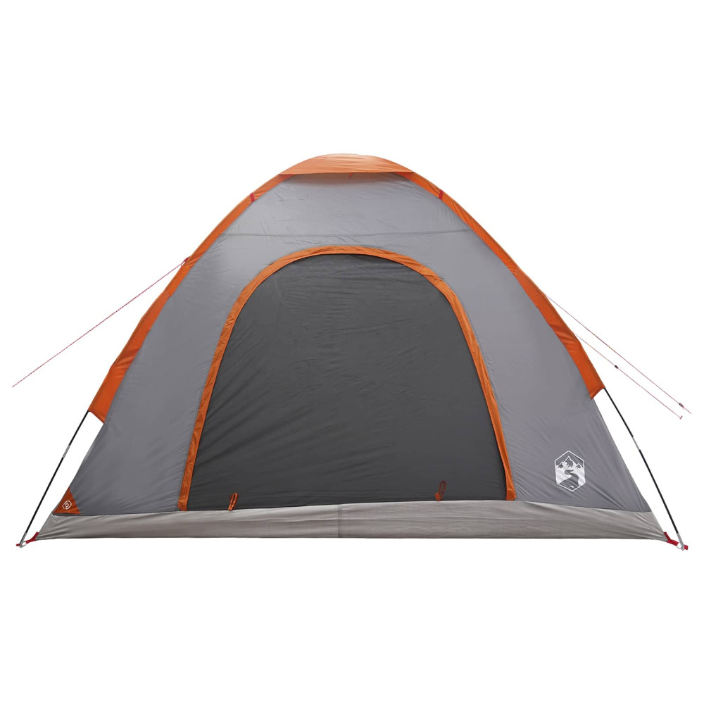 Produktbild för Campingtält med tak Grå och orange 275 x 215 x 125 cm