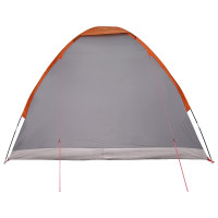 Produktbild för Campingtält med tak Grå och orange 275 x 215 x 125 cm