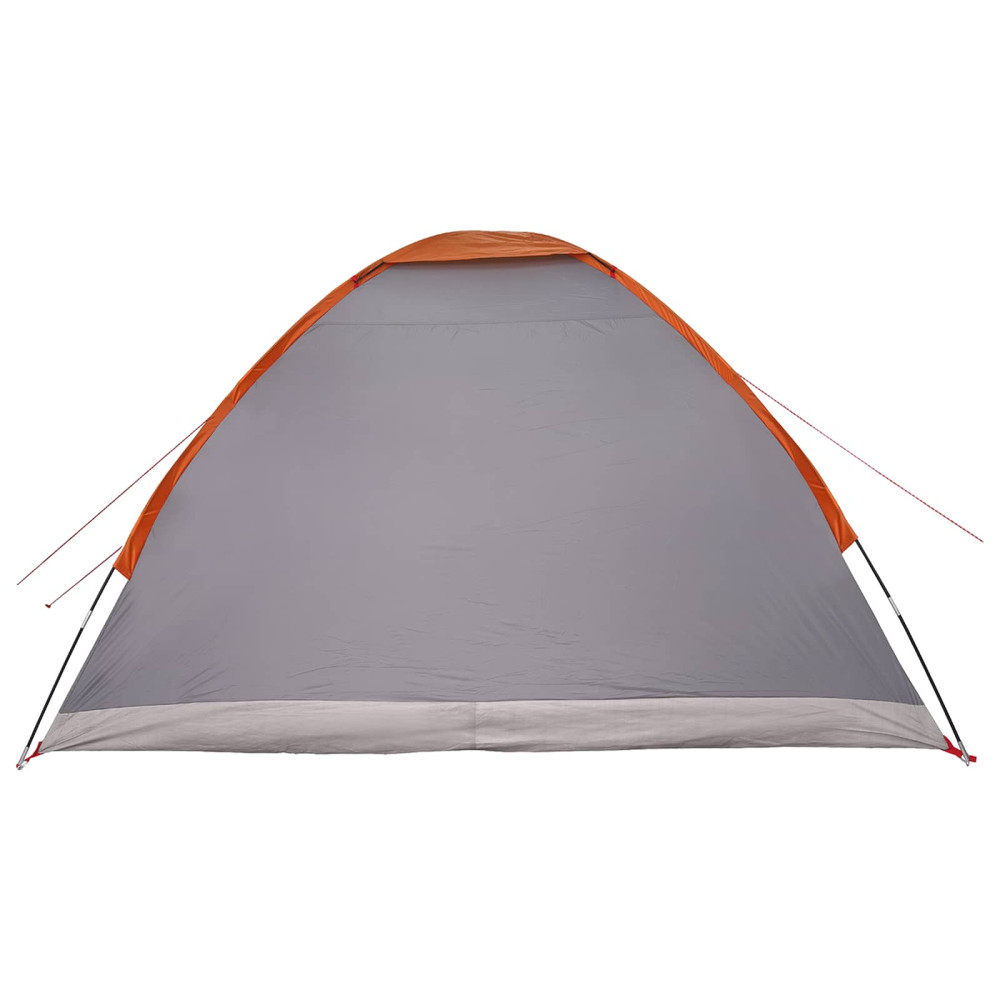 Produktbild för Campingtält med tak Grå och orange 275 x 215 x 125 cm