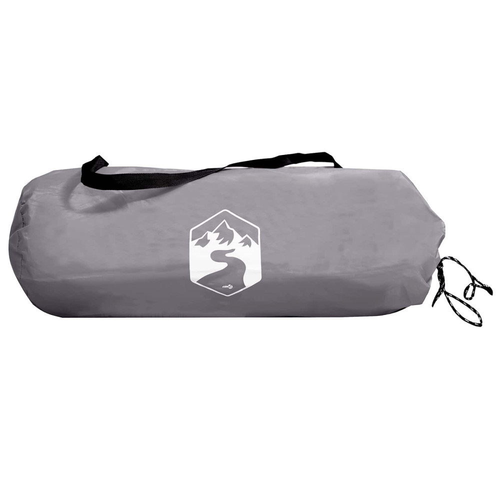Produktbild för Campingtält med tak Grå och orange 275 x 215 x 125 cm