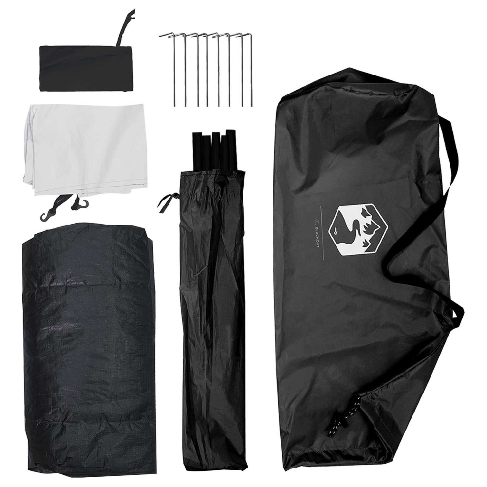 Produktbild för Campingtält med tak Vit Blackout 275 x 215 x 125 cm
