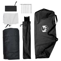 Produktbild för Campingtält med tak Vit Blackout 275 x 215 x 125 cm