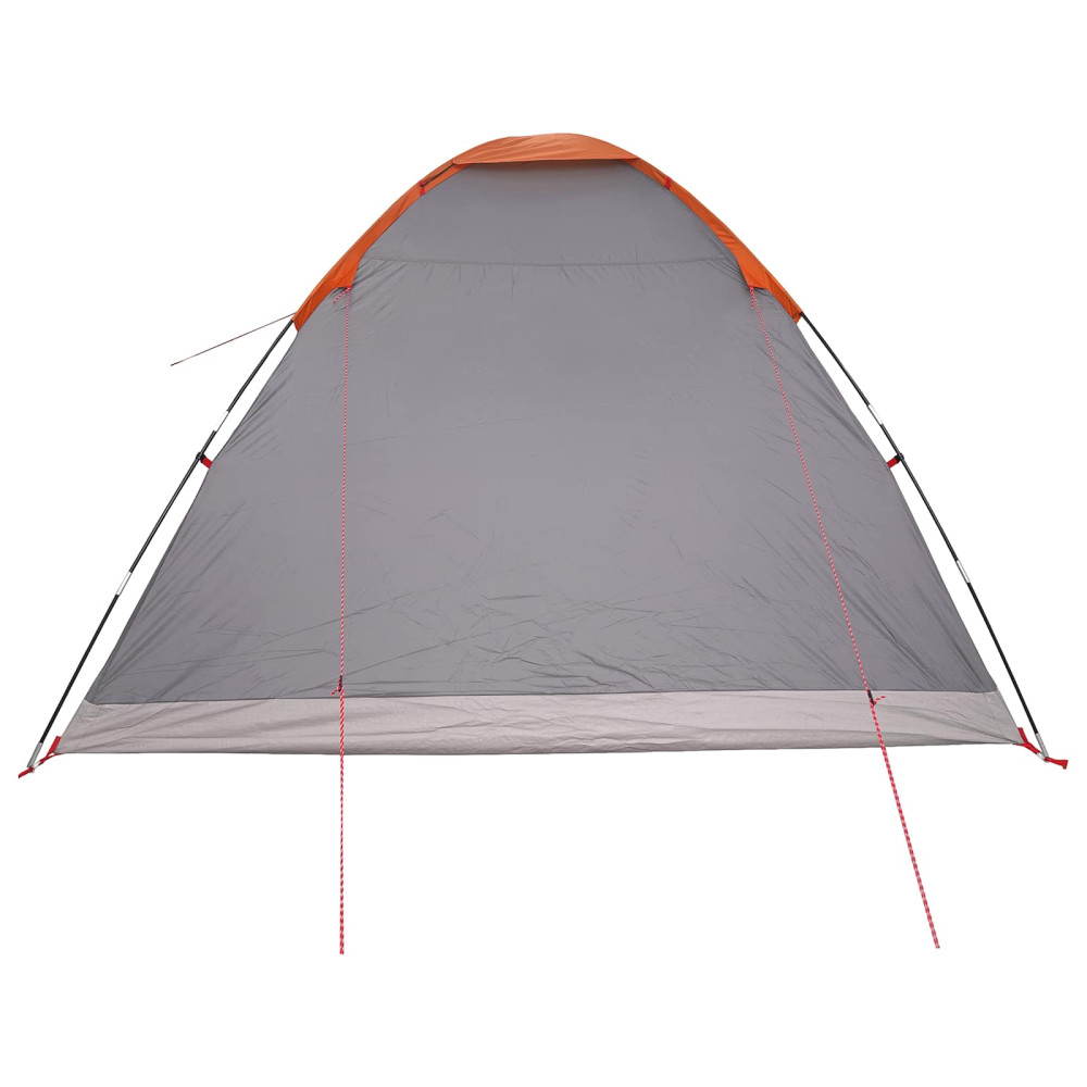 Produktbild för Campingtält med tak Grå och orange 335 x 275 x 180 cm