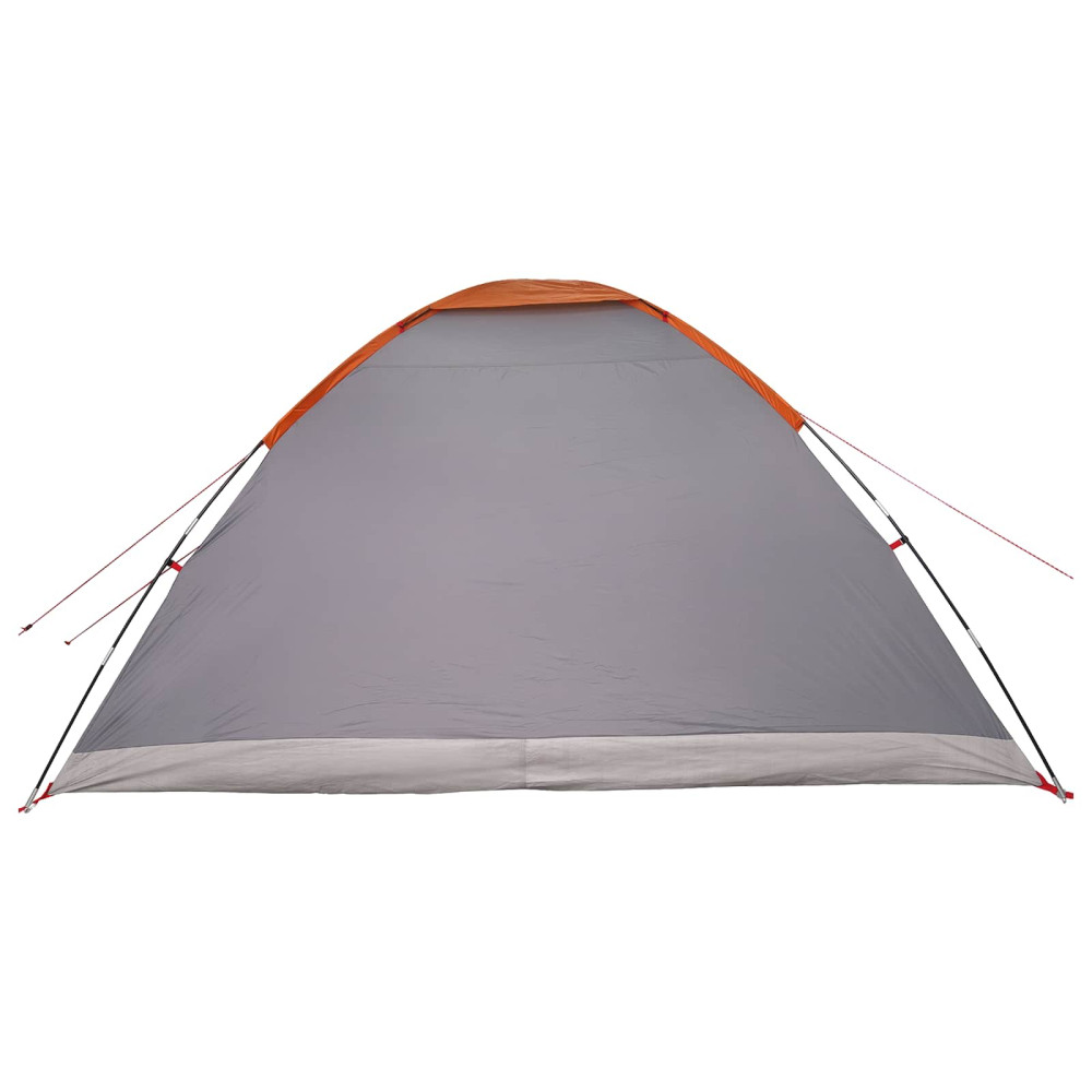 Produktbild för Campingtält med tak Grå och orange 335 x 275 x 180 cm