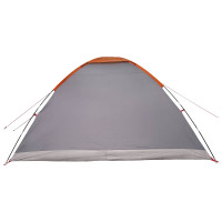 Produktbild för Campingtält med tak Grå och orange 335 x 275 x 180 cm