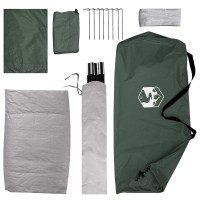 Produktbild för Campingtält Armégrön 190 x 140 x 105 cm Polyester och Stål