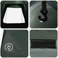 Produktbild för Campingtält Armégrön 190 x 140 x 105 cm Polyester och Stål