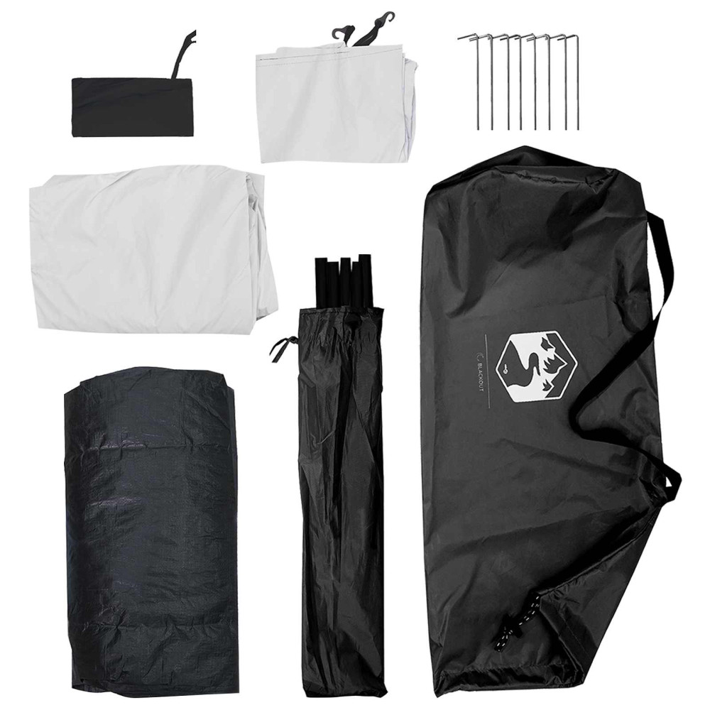 Produktbild för Campingtält Vit Blackout 190 x 140 x 105 cm Polyester och Stål