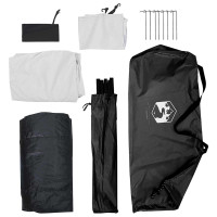 Produktbild för Campingtält Vit Blackout 190 x 140 x 105 cm Polyester och Stål