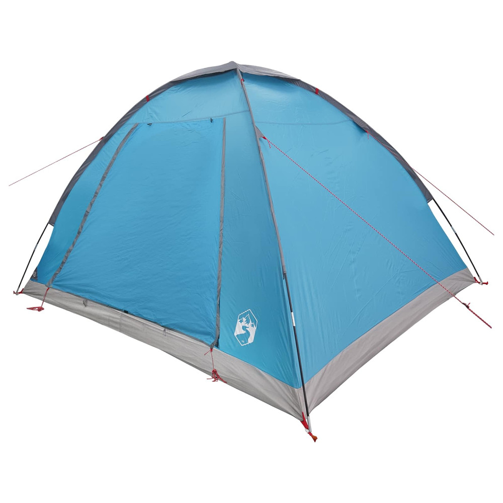 Produktbild för Campingtält med tak Blå 4 personer Polyester och Stål