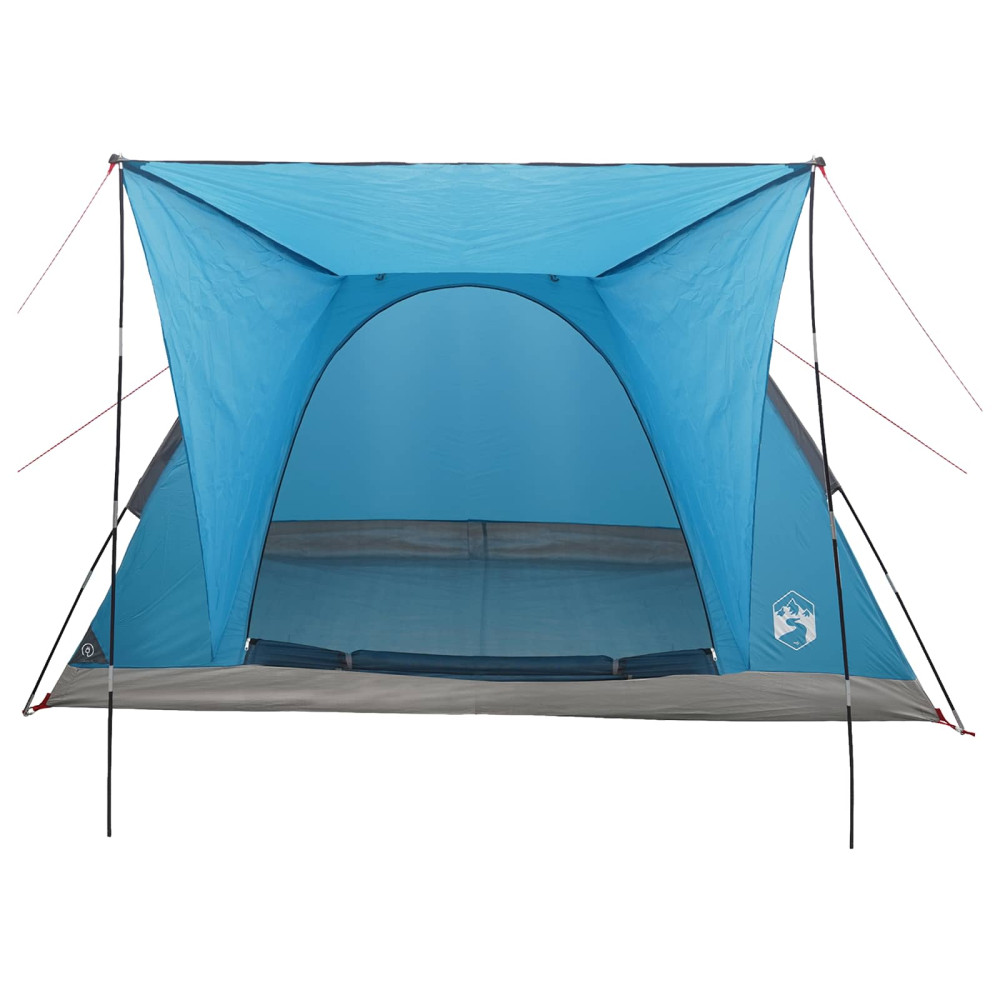 Produktbild för Campingtält med tak Blå 4 personer Polyester och Stål