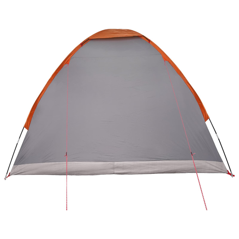Produktbild för Campingtält Grå och orange 4 personer Polyester och Stål