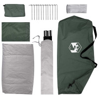Produktbild för Campingtält Armégrön 275 x 215 x 125 cm Polyester och Stål