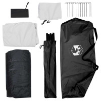 Produktbild för Campingtält Vit Blackout 275 x 215 x 125 cm Polyester och Stål