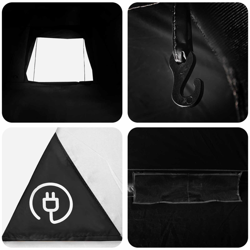 Produktbild för Campingtält Vit Blackout 275 x 215 x 125 cm Polyester och Stål