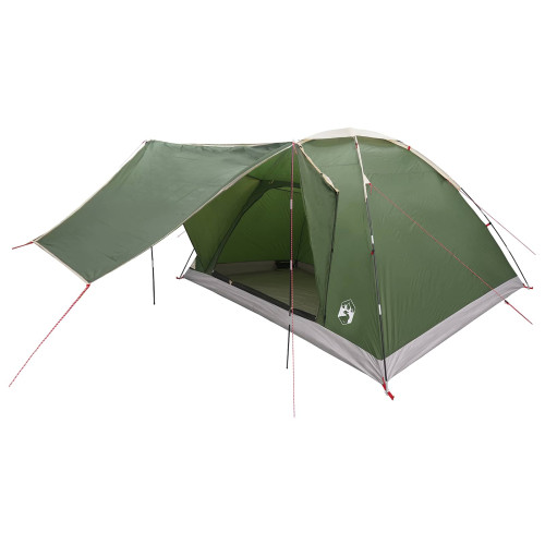 vidaXL Campingtält med tak Grön 6 personer Polyester och Stål