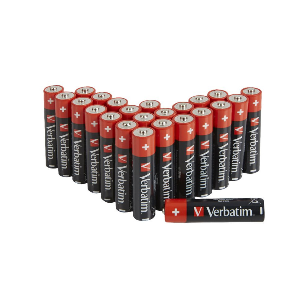 Produktbild för Verbatim batteri - 24 x AA / LR6 - alkaliskt