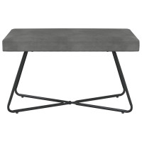 Produktbild för bänk Mörkgrå 80 x 40 x 45 cm Sammet