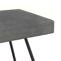 Produktbild för bänk Mörkgrå 80 x 40 x 45 cm Sammet