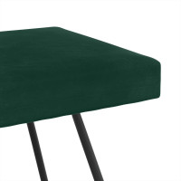 Produktbild för bänk Mörkgrön 80 x 40 x 45 cm Sammet