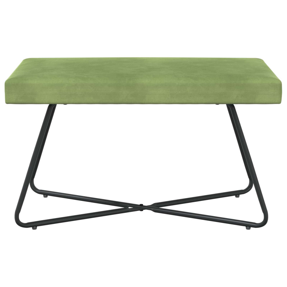 Produktbild för bänk Ljusgrön 80 x 40 x 45 cm Sammet