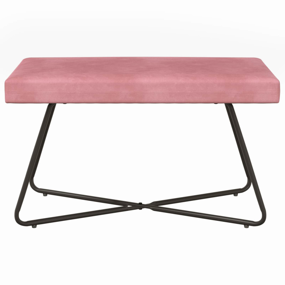 Produktbild för bänk Rosa 80 x 40 x 45 cm Sammet