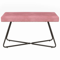 Produktbild för bänk Rosa 80 x 40 x 45 cm Sammet