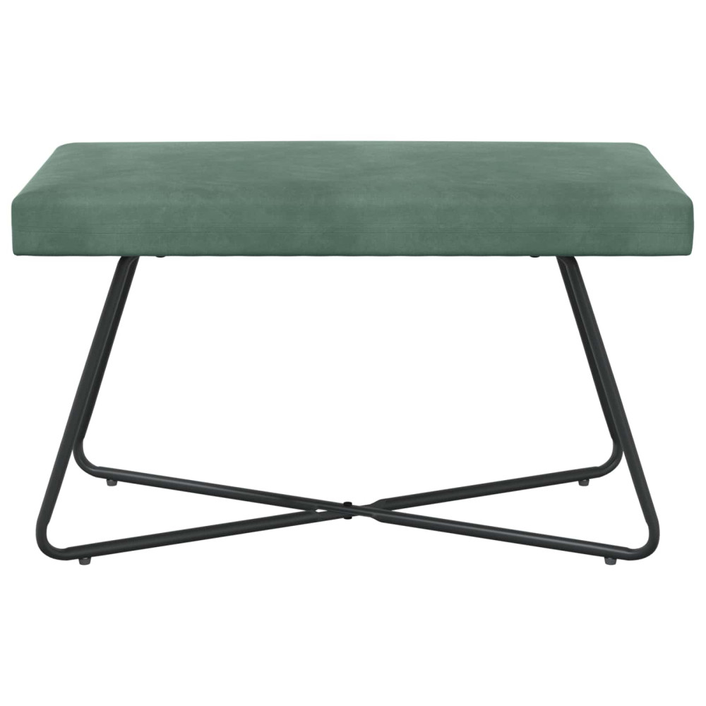 Produktbild för bänk Havgrön 80 x 40 x 45 cm Sammet
