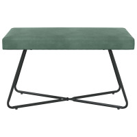 Produktbild för bänk Havgrön 80 x 40 x 45 cm Sammet