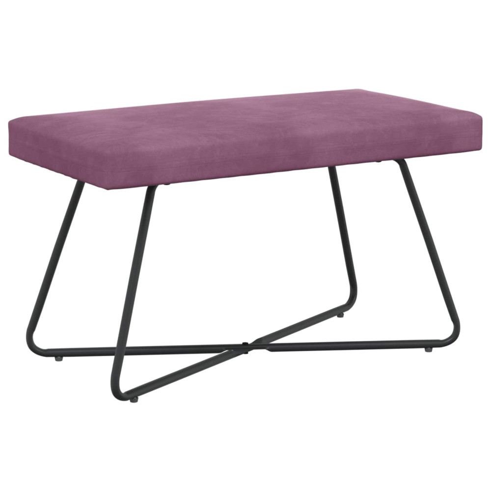 Produktbild för bänk Lila 80 x 40 x 45 cm Sammet