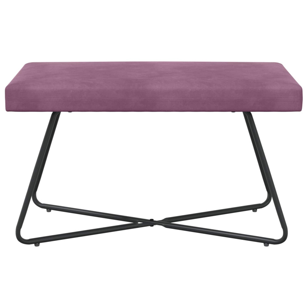 Produktbild för bänk Lila 80 x 40 x 45 cm Sammet
