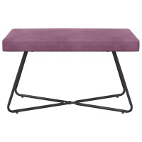 Produktbild för bänk Lila 80 x 40 x 45 cm Sammet
