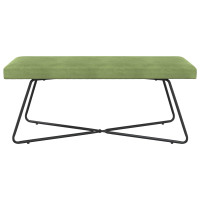 Produktbild för bänk Ljusgrön 110 x 40 x 45 cm Sammet