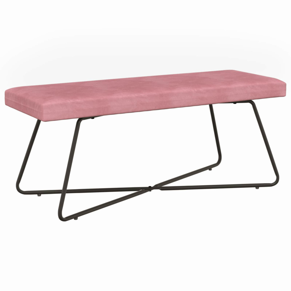 Produktbild för bänk Rosa 110 x 40 x 45 cm Sammet