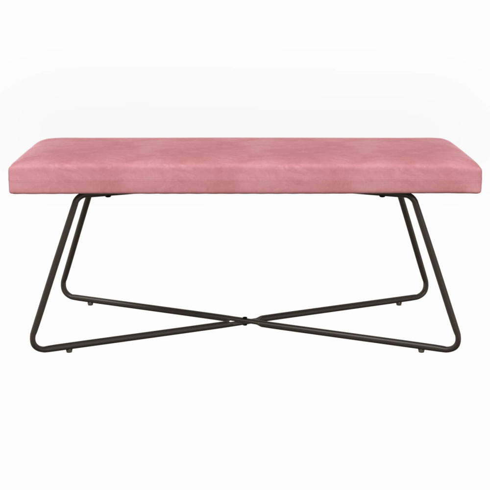 Produktbild för bänk Rosa 110 x 40 x 45 cm Sammet