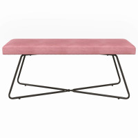 Produktbild för bänk Rosa 110 x 40 x 45 cm Sammet