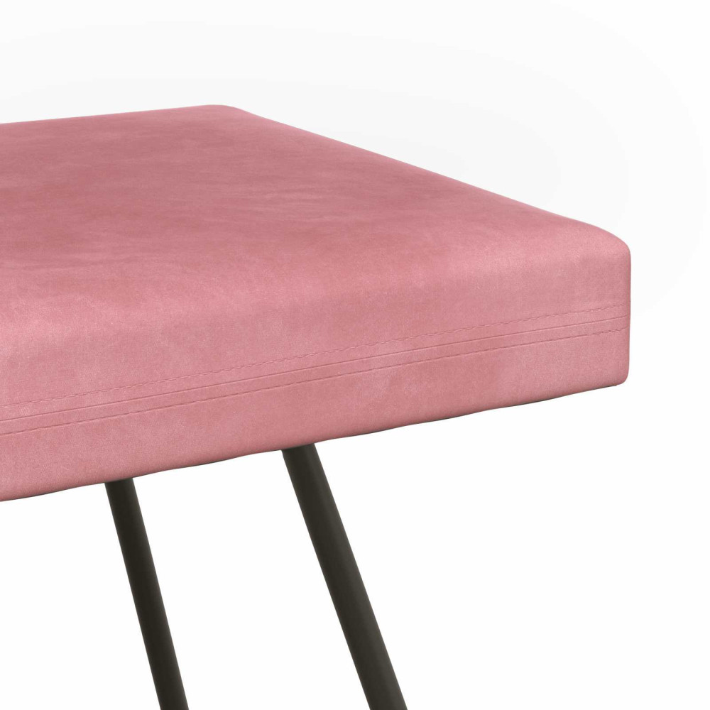 Produktbild för bänk Rosa 110 x 40 x 45 cm Sammet