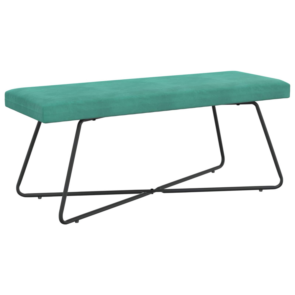 Produktbild för bänk Turkos 110 x 40 x 45 cm Sammet