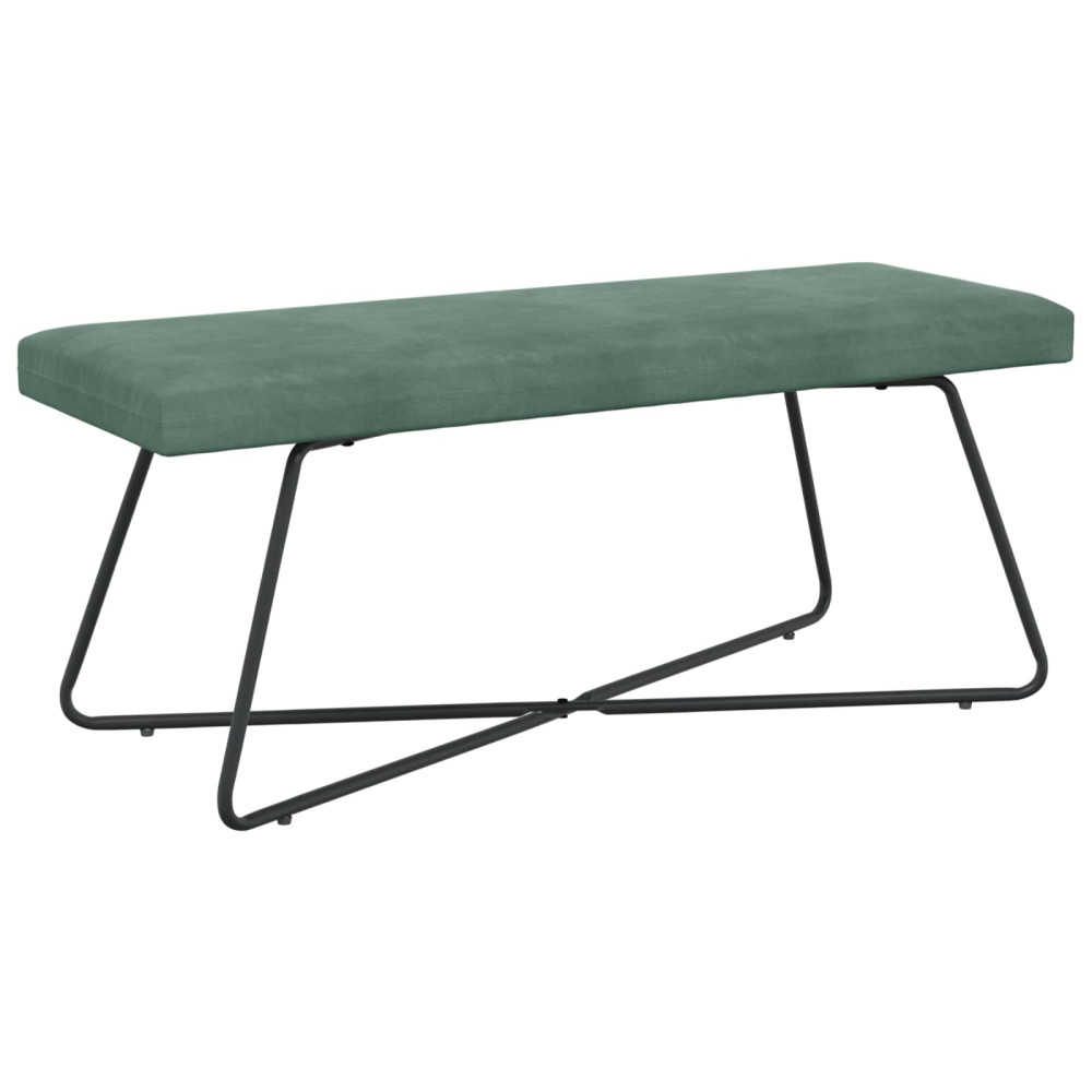 Produktbild för bänk Havgrön 110 x 40 x 45 cm Sammet